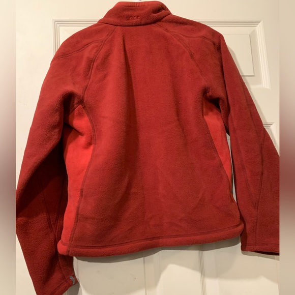 MEC Polar Fleece Zip Front Jacket Brick Red Size M - Picture 4 of 5
